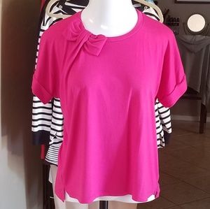 Adorable Kate Spade bow collar top